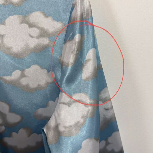Nick & Nora Blue Cloud Pajama Top - Picture 11 of 13